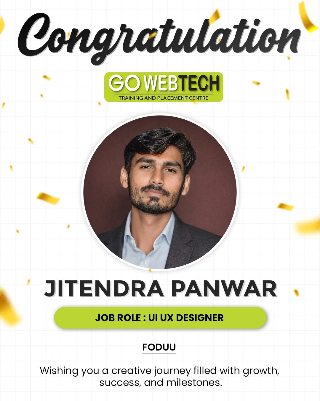 Jitendra Pawar UI/UX Designer Placed Student